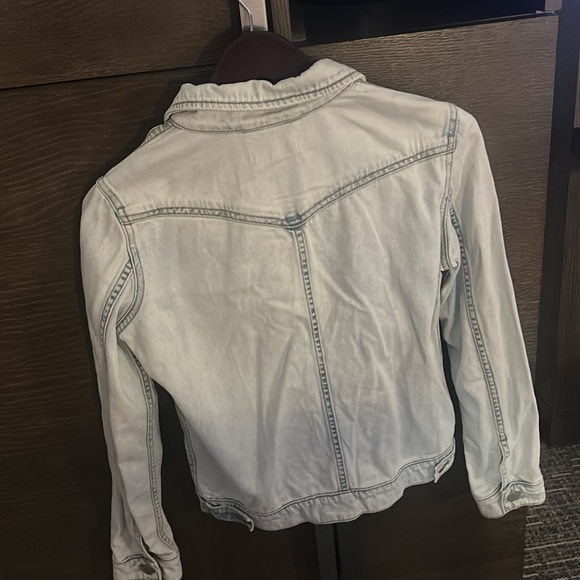 womens THEORY Light Blue Denim Jacket size S - Picture 3 of 3